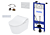 TOTO Washlet RW avec bordure blanche Auto Flush Version + Toto RP WC + Toto Cistern Frame + Toto Flush Plate complète
