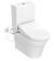 Combinaison toto Washlet RG Lite avec connexions latérales + Toto MH Couper couplé et céramique 