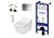 TOTO Washlet SX Ewater + Auto Flush Version + Toto Sp WC + Toto Cistern Frame + Toto Flush Plate complète 